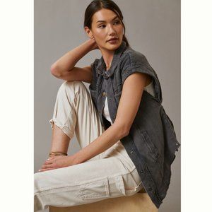 Anthropologie | Pilcro Belted Vest NWT